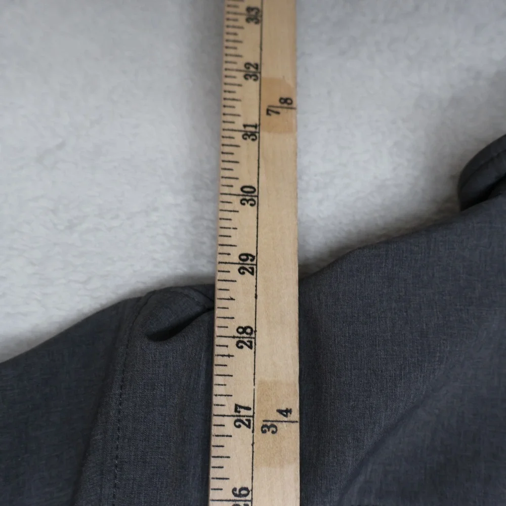 Eddie Bauer Jacket Mens Large‎ Tall Grey Softshell Wind Rain Full Zip Outdoor
